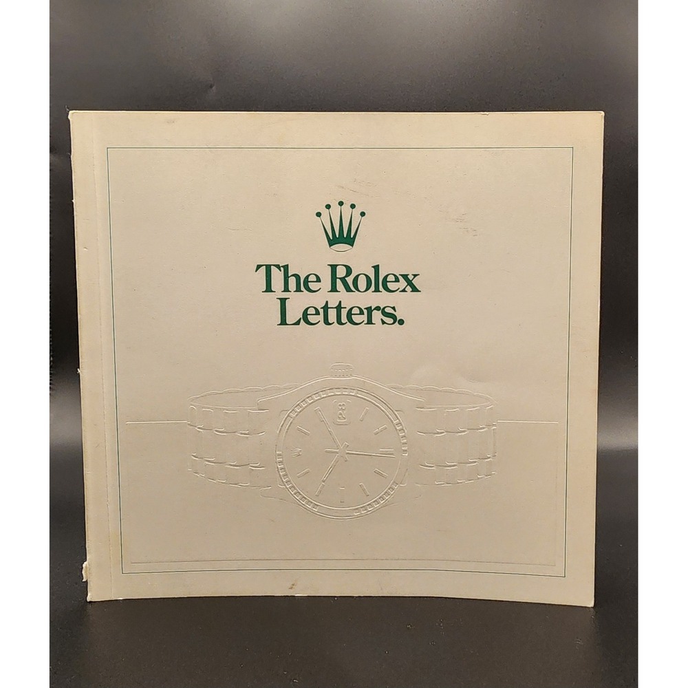 Vintage Rolex Letters Booklet 1986 1980s Extremely Rare Collection!